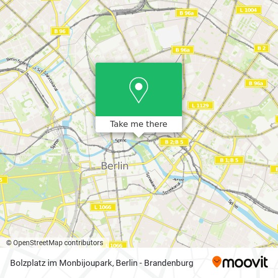 Bolzplatz im Monbijoupark map