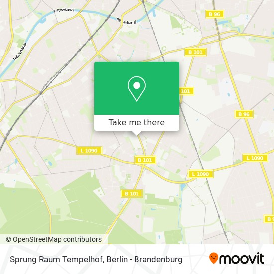Sprung Raum Tempelhof map