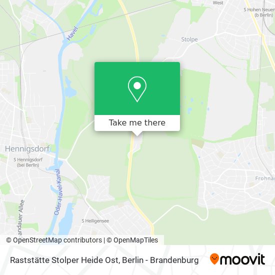 Raststätte Stolper Heide Ost map