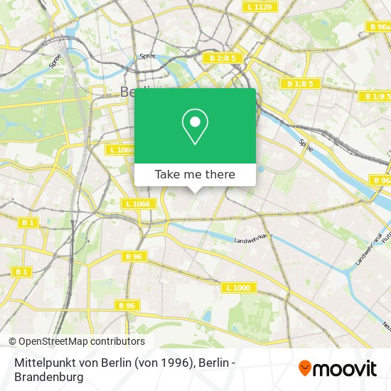 Mittelpunkt von Berlin (von 1996) map