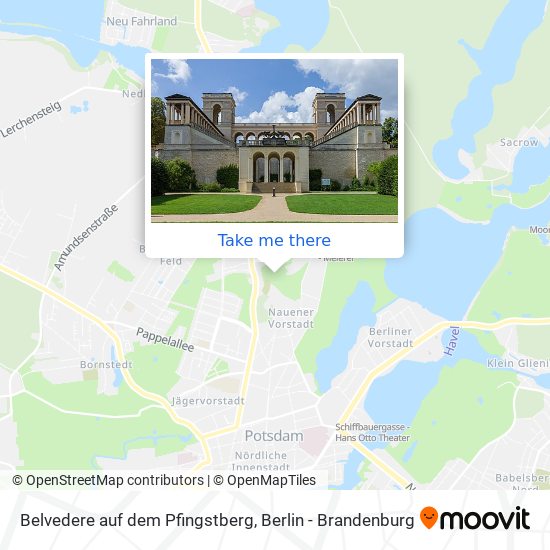 Belvedere auf dem Pfingstberg map