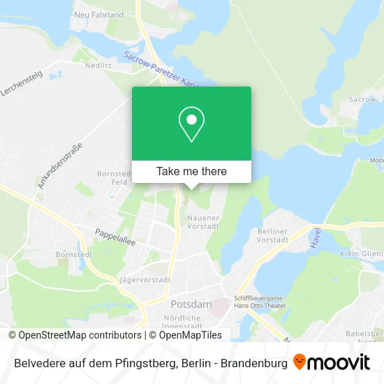 Belvedere auf dem Pfingstberg map