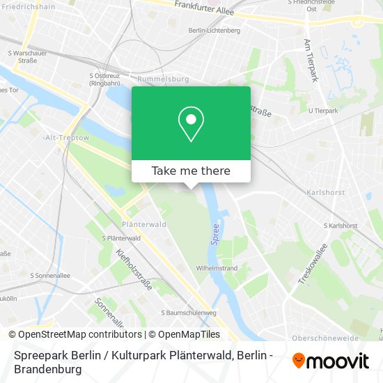 Spreepark Berlin / Kulturpark Plänterwald map