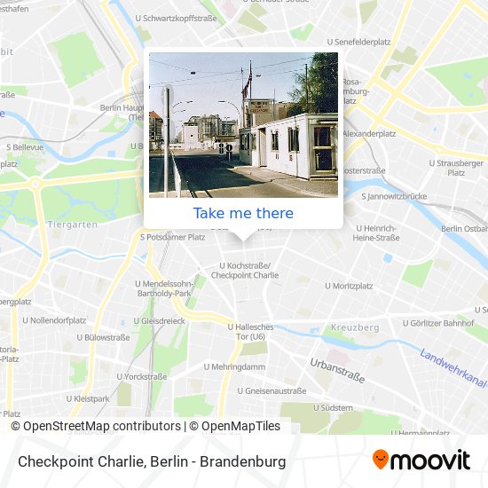 Checkpoint Charlie map