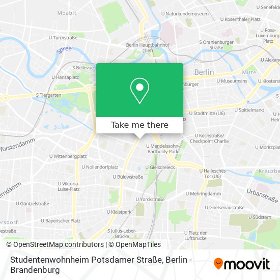 Studentenwohnheim Potsdamer Straße map