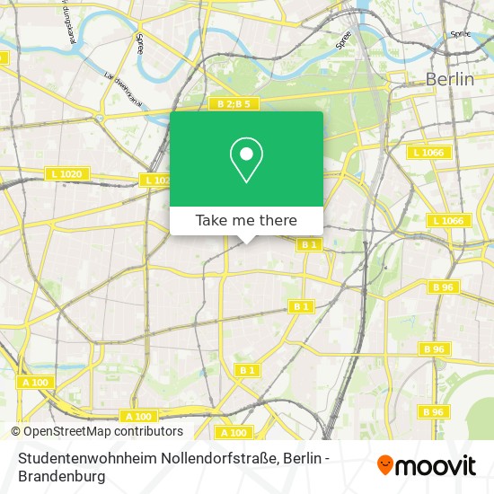Studentenwohnheim Nollendorfstraße map