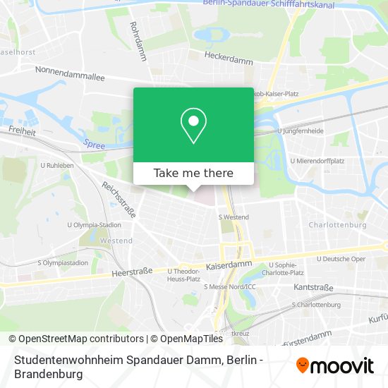 Studentenwohnheim Spandauer Damm map