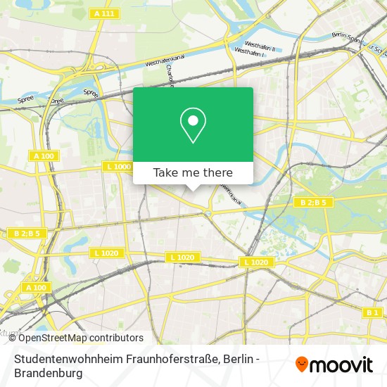 Карта Studentenwohnheim Fraunhoferstraße