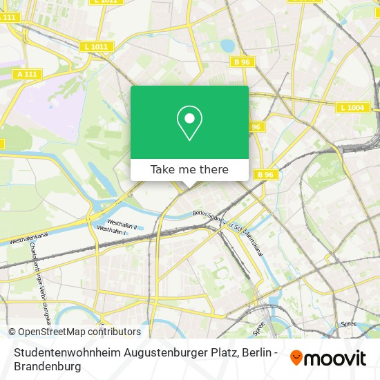 Studentenwohnheim Augustenburger Platz map