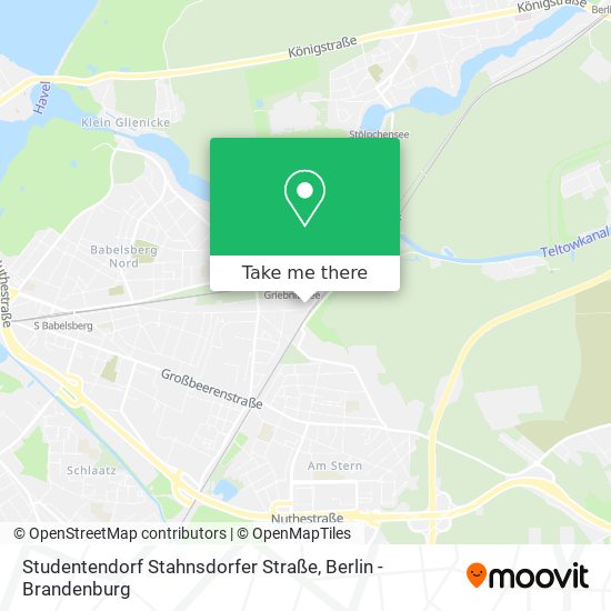 Карта Studentendorf Stahnsdorfer Straße