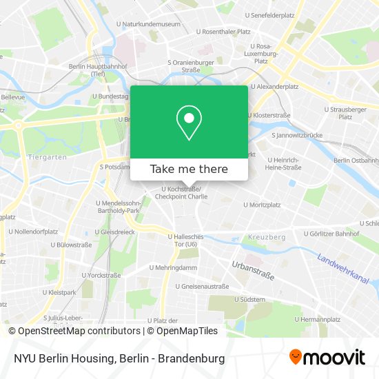 Карта NYU Berlin Housing