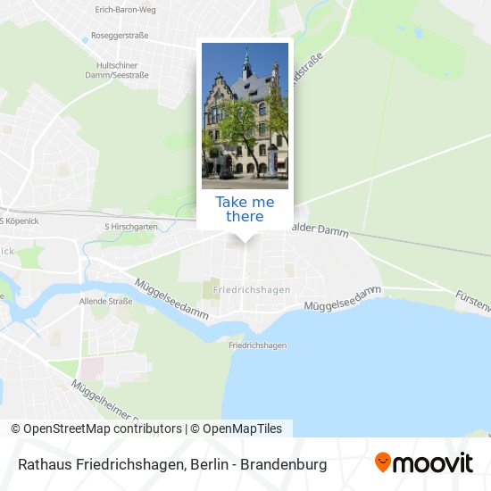 Rathaus Friedrichshagen map