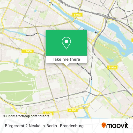 Bürgeramt 2 Neukölln map