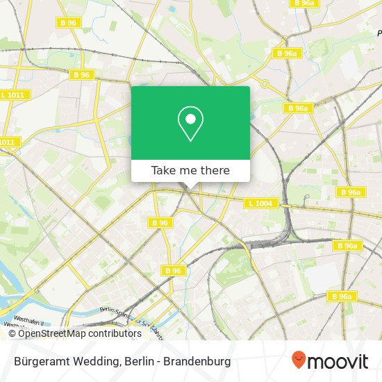 Карта Bürgeramt Wedding