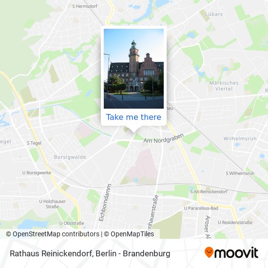 Rathaus Reinickendorf map