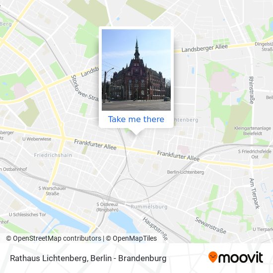 Rathaus Lichtenberg map