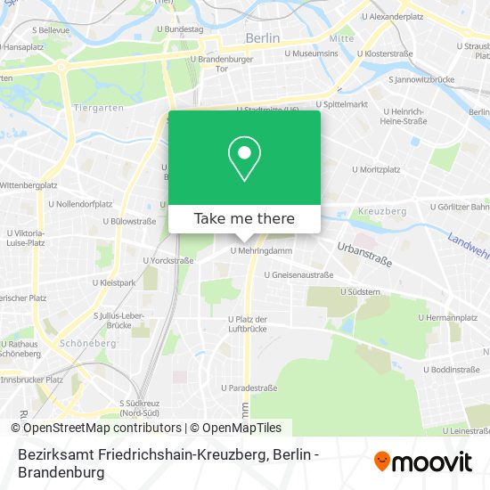 Bezirksamt Friedrichshain-Kreuzberg map
