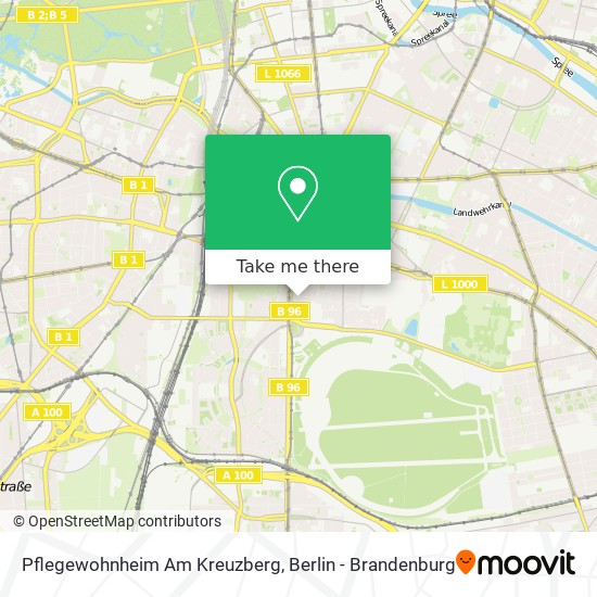Карта Pflegewohnheim  Am Kreuzberg