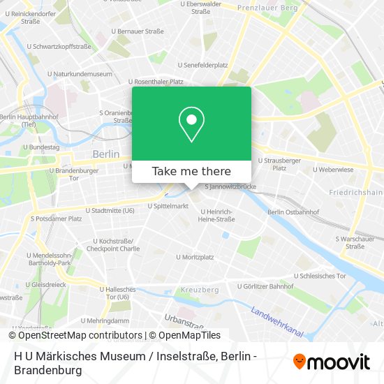 H U Märkisches Museum / Inselstraße map