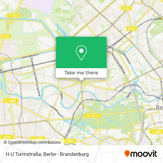 H U Turmstraße map