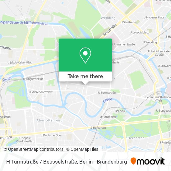 Карта H Turmstraße / Beusselstraße