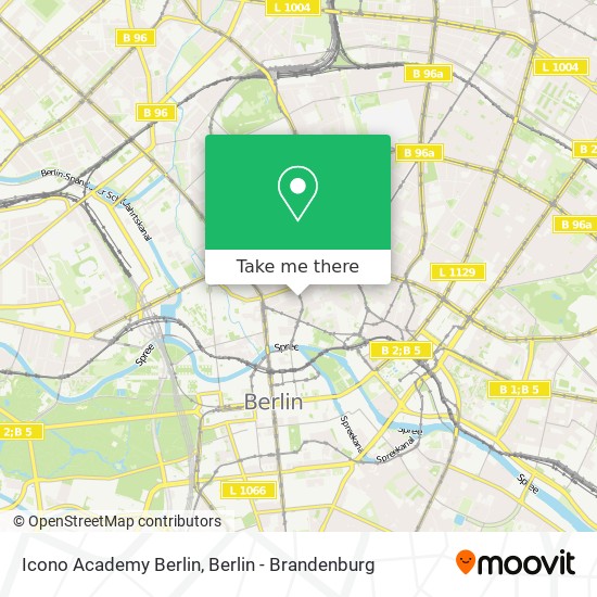 Icono Academy Berlin map
