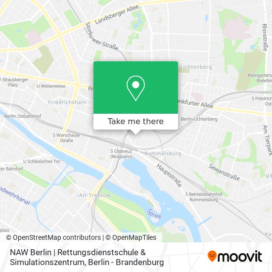 NAW Berlin | Rettungsdienstschule & Simulationszentrum map