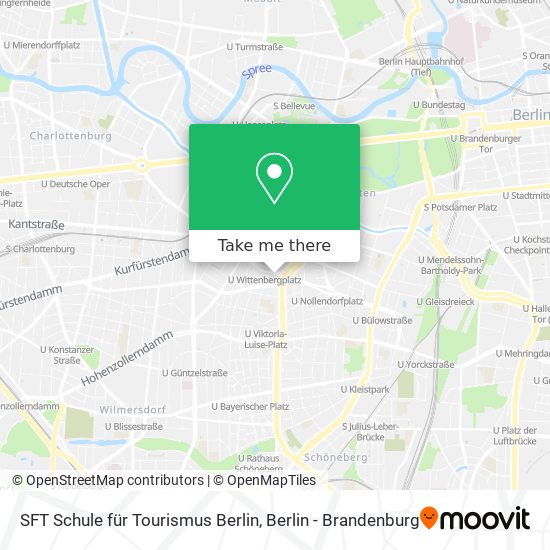 SFT Schule für Tourismus Berlin map