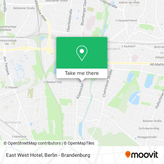 East West Hotel map