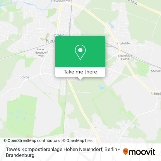 Tewes Kompostieranlage Hohen Neuendorf map