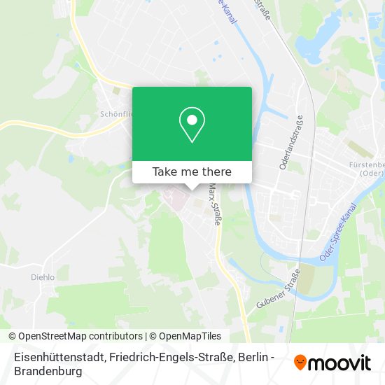 Eisenhüttenstadt, Friedrich-Engels-Straße map