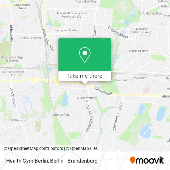 Health Gym Berlin map