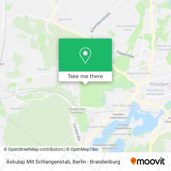 Äskulap Mit Schlangenstab map