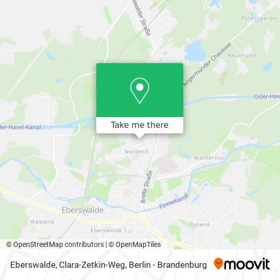 Eberswalde, Clara-Zetkin-Weg map