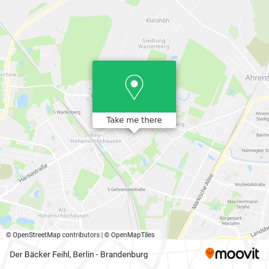 Der Bäcker Feihl map