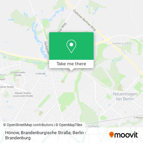 Карта Hönow, Brandenburgische Straße