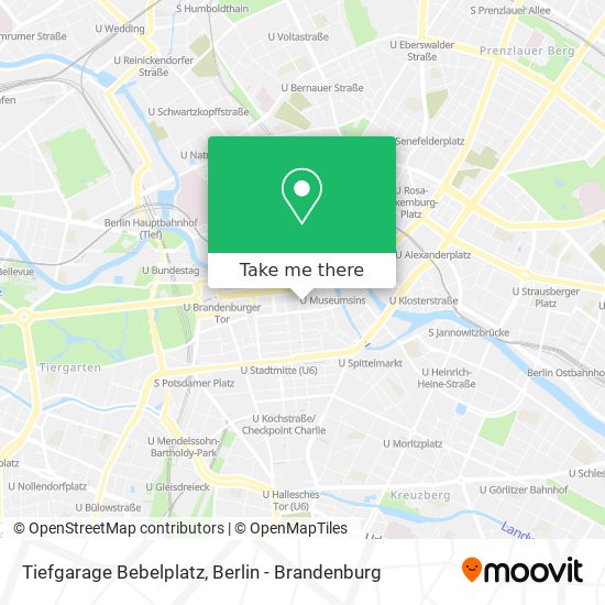 Tiefgarage Bebelplatz map