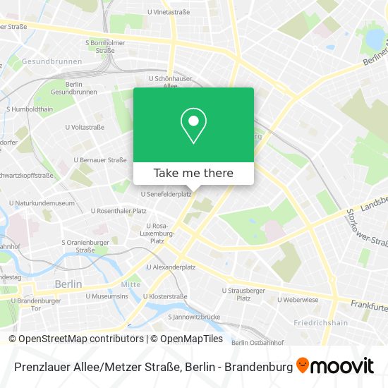 Prenzlauer Allee/Metzer Straße map