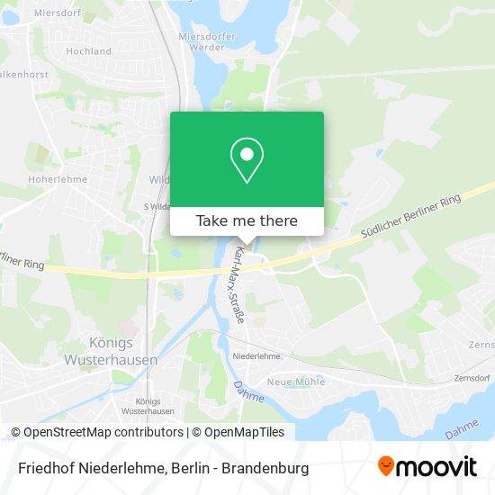 Friedhof Niederlehme map