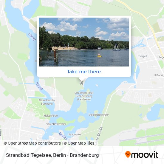 Strandbad Tegelsee map