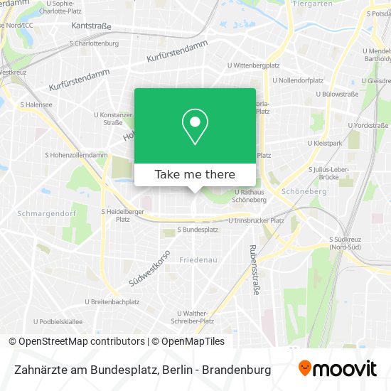 Карта Zahnärzte am Bundesplatz