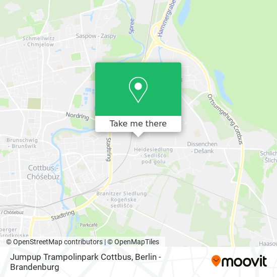 Jumpup Trampolinpark Cottbus map