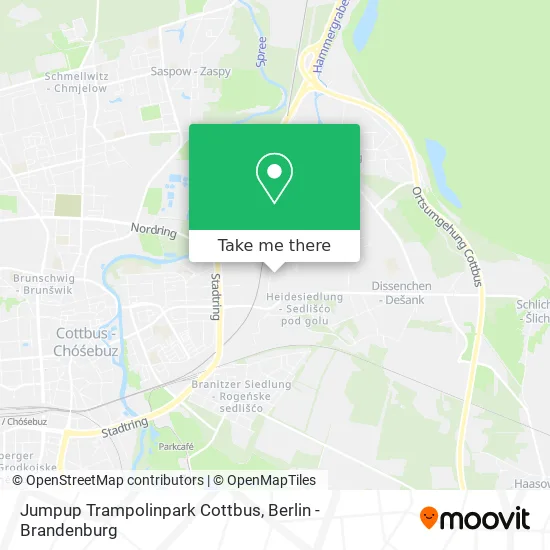 Карта Jumpup Trampolinpark Cottbus