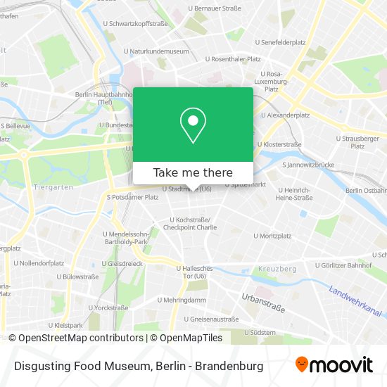 Карта Disgusting Food Museum
