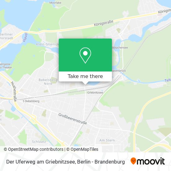 Der Uferweg am Griebnitzsee map