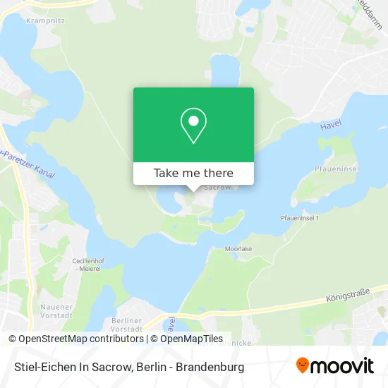 Карта Stiel-Eichen In Sacrow