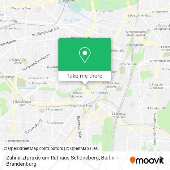 Zahnarztpraxis am Rathaus Schöneberg map