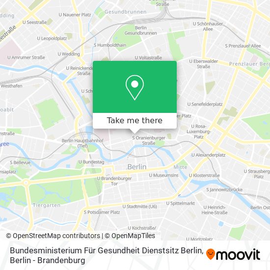 Bundesministerium Für Gesundheit Dienstsitz Berlin map