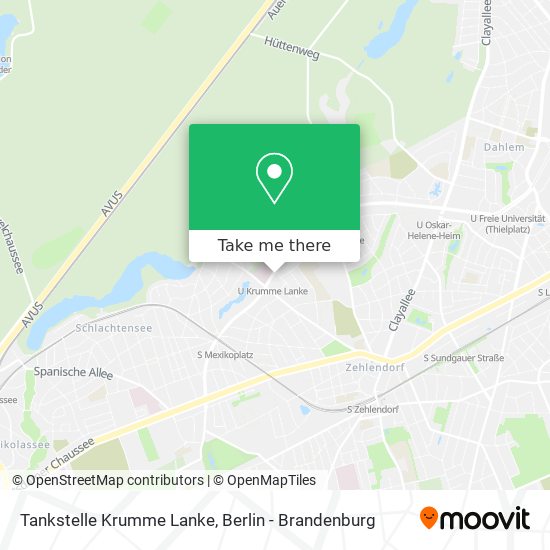 Tankstelle Krumme Lanke map