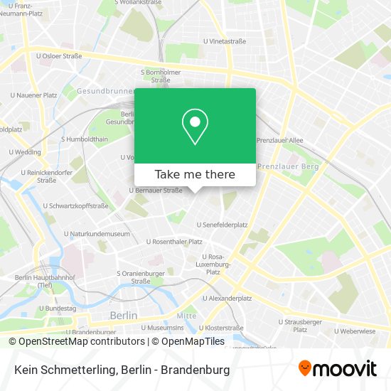 Kein Schmetterling map